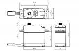 SAVOX Servo B-12MG MG/Analog 12kg-0,23s